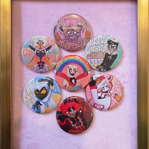 2.25" Hazbin Hotel buttons