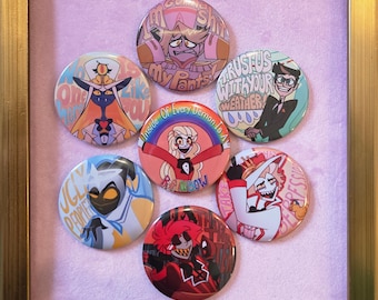 2.25" Hazbin Hotel buttons
