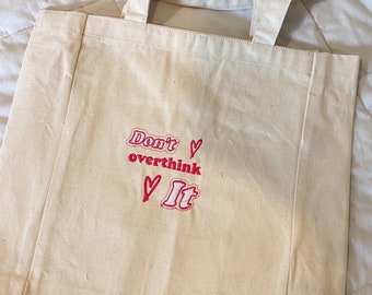 Trendy Embroidered Tote Bag