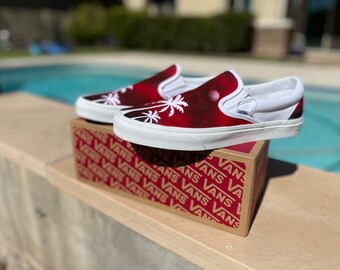 custom maroon vans