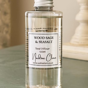 Wood Sage & Seasalt Diffuser Refill / With or Without Reeds