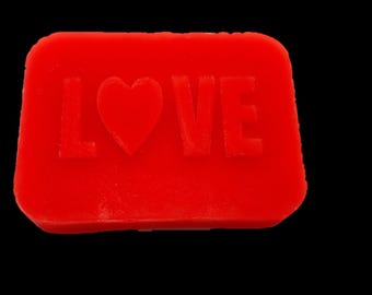 Love (Heart) Soap Gift - Handmade Vegan Embossed Soap