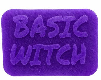 Basic Witch Halloween Special Soap Gift - Embossed Handmade, Vegetable Based, Paraben and Preservative Free, Polyethylene Glycol Free, Vegan