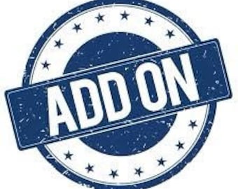 ADD ON ONLY (logo/image/font upgrade)