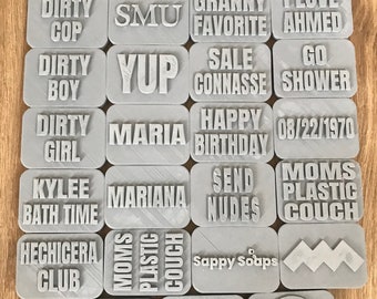 Custom Soap or Candle Mold  "Your Logo" Embossed Silicone (Mold Only)