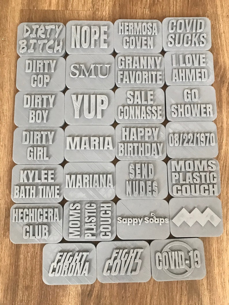 Soap Mold Custom Soap Bar Mold Logo Mold Custom Soap Mold Etsy