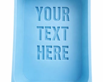 Custom (Your Logo) Soap Mold or Candle Mold – Handmade Silicone Embosser