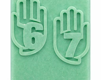 Six Seven 67 Kid's Soap Gift Embossed 6 7 Wash Hands - Handmade Gifts, Vegetable Based, Paraben & Preservative Free