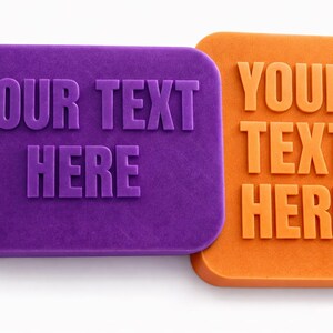 Custom Text Soap Bar-Custom Gift- Embossed Handmade,Vegetable Based, Paraben Free,Preservative Free, Polyethylene Glycol Free,Vegan Friendly image 4