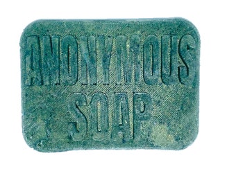 Embossed Anonymous Soap Bar - Handmade, Vegan Friendly