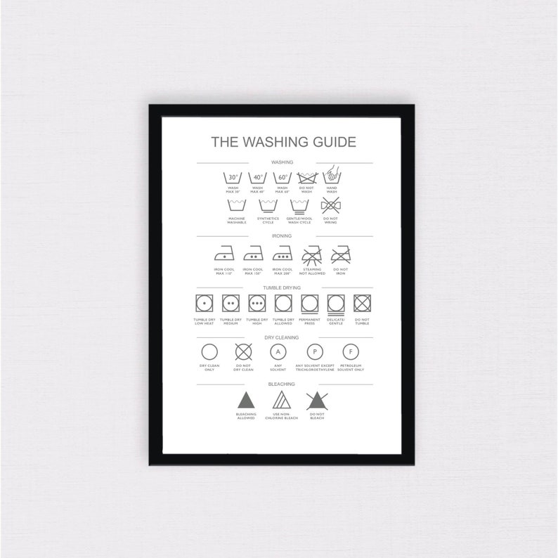 Gift The Washing Guide Print