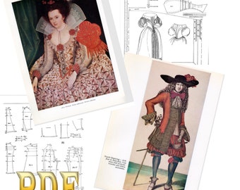 Modelli di costumi e indumenti teatrali - Libri vintage - Riferimento di stilisti - Download istantaneo - PDF