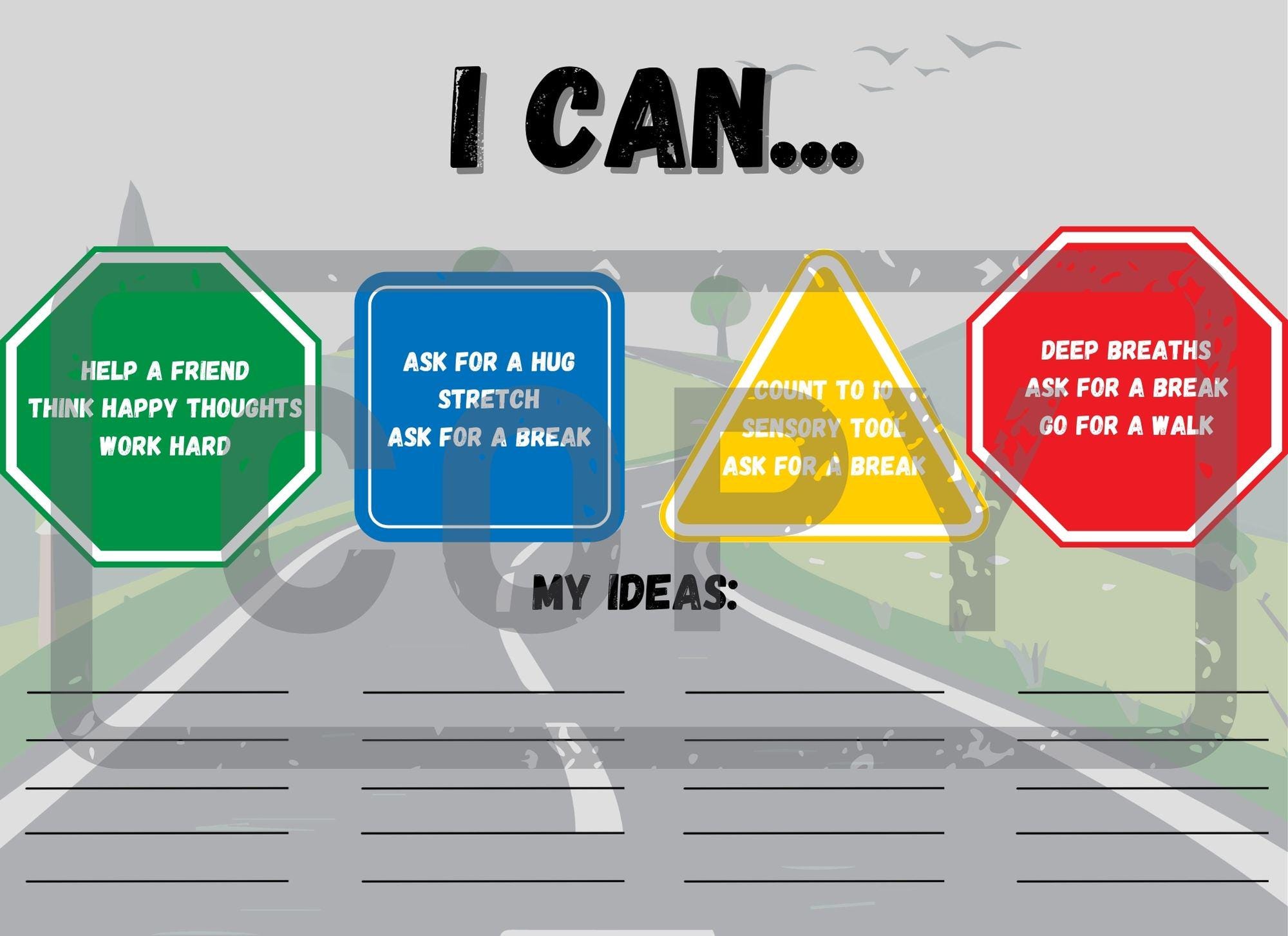Zones of Regulation: Driving Through Emotions – Car Themed Resource - Etsy