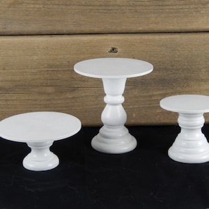 BLANCO - Pedestales/Elevadores para exhibidores, elevadores para artículos pequeños, soportes de base