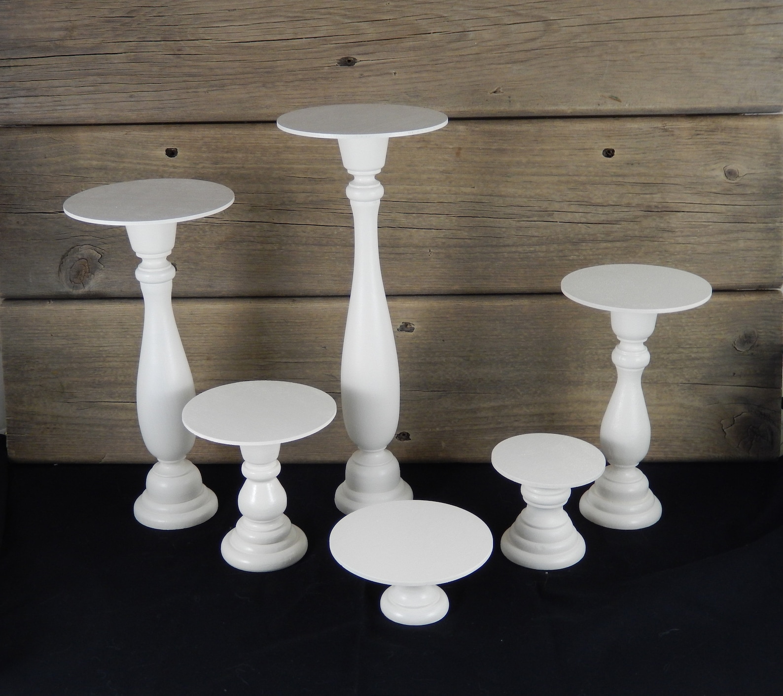 CREAM/IVORY- TALL Pedestals/risers for Displays, Risers for Small Items ...