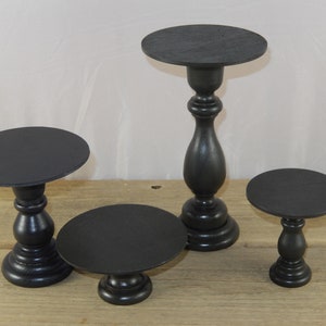 BLACK Pedestals/risers for Displays Risers for Small Items | Etsy