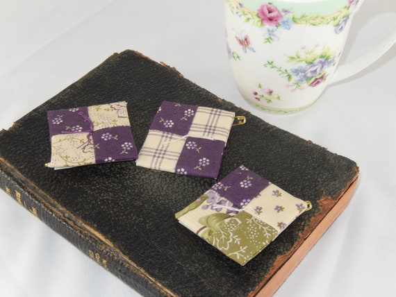Pocket Prayer Quilt Purple And Green Floral And Purple With Purple And Green Floral Reverse Art Collectibles Quilting Privius Com