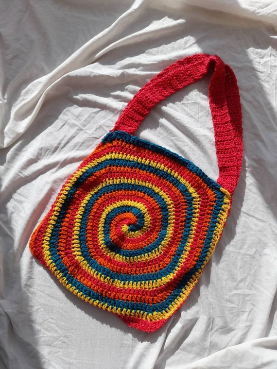 Handmade Crochet Spiral Bag