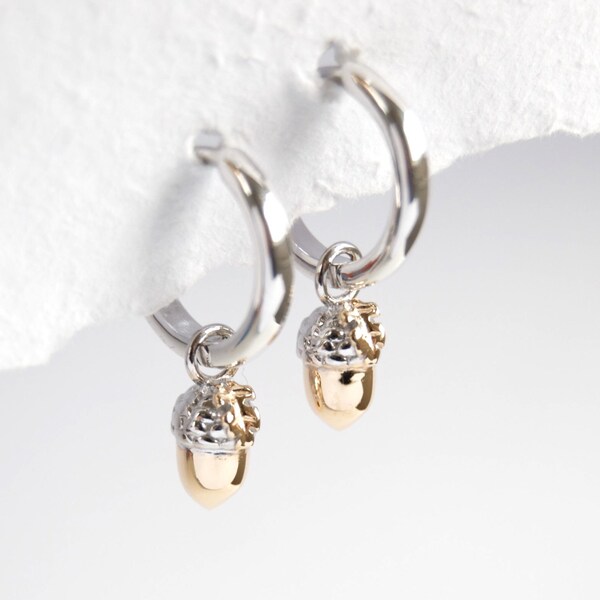 Nach Squirrel Acorn Hoop Earrings
