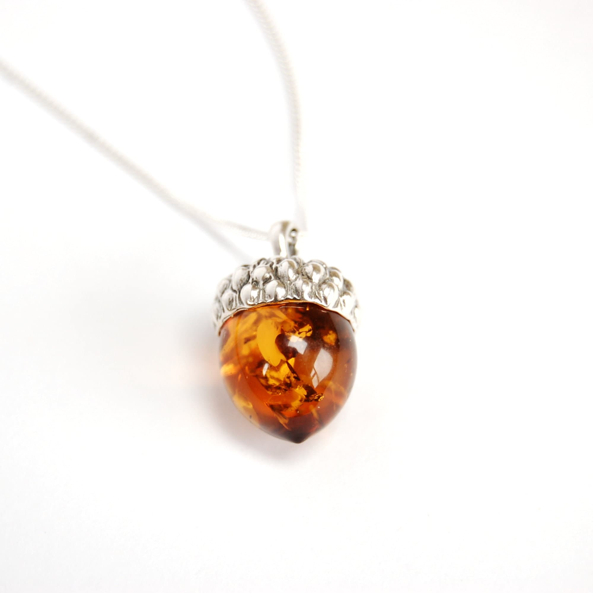 Lily Charmed - Collana con ciondolo a forma di ghianda in argento