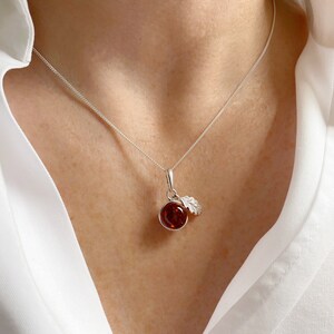 Collana di ghiande, ciondolo di ghianda di vetro, ciondolo di ghianda