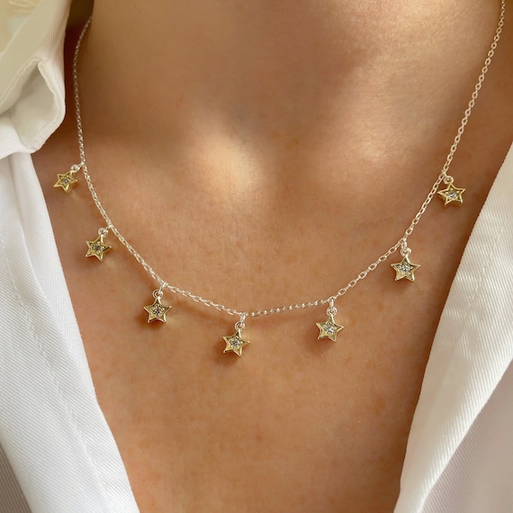 ☆ENGBROX☆ silver925 seraphic ribbon cubic necklace EBNL240 Sterling Silver Cubic Zirconia Necklace - Walmart.com