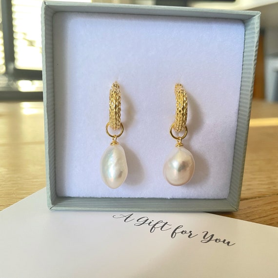 Luxury Big Pearl Earrings | Notyce