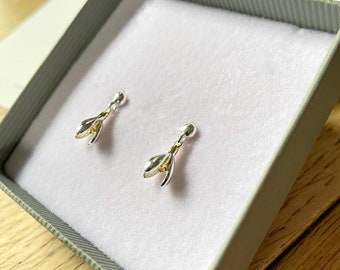 Snowdrop Earrings, 925 Sterling Silver, Flower Earrings, Silver Snowdrop Earrings, January Birth Flower, January Gift Jewellery