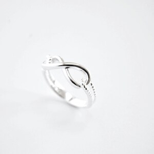 Infinity Ring, Sterling Silver Infinity Ring, Rope Infinity Ring ...
