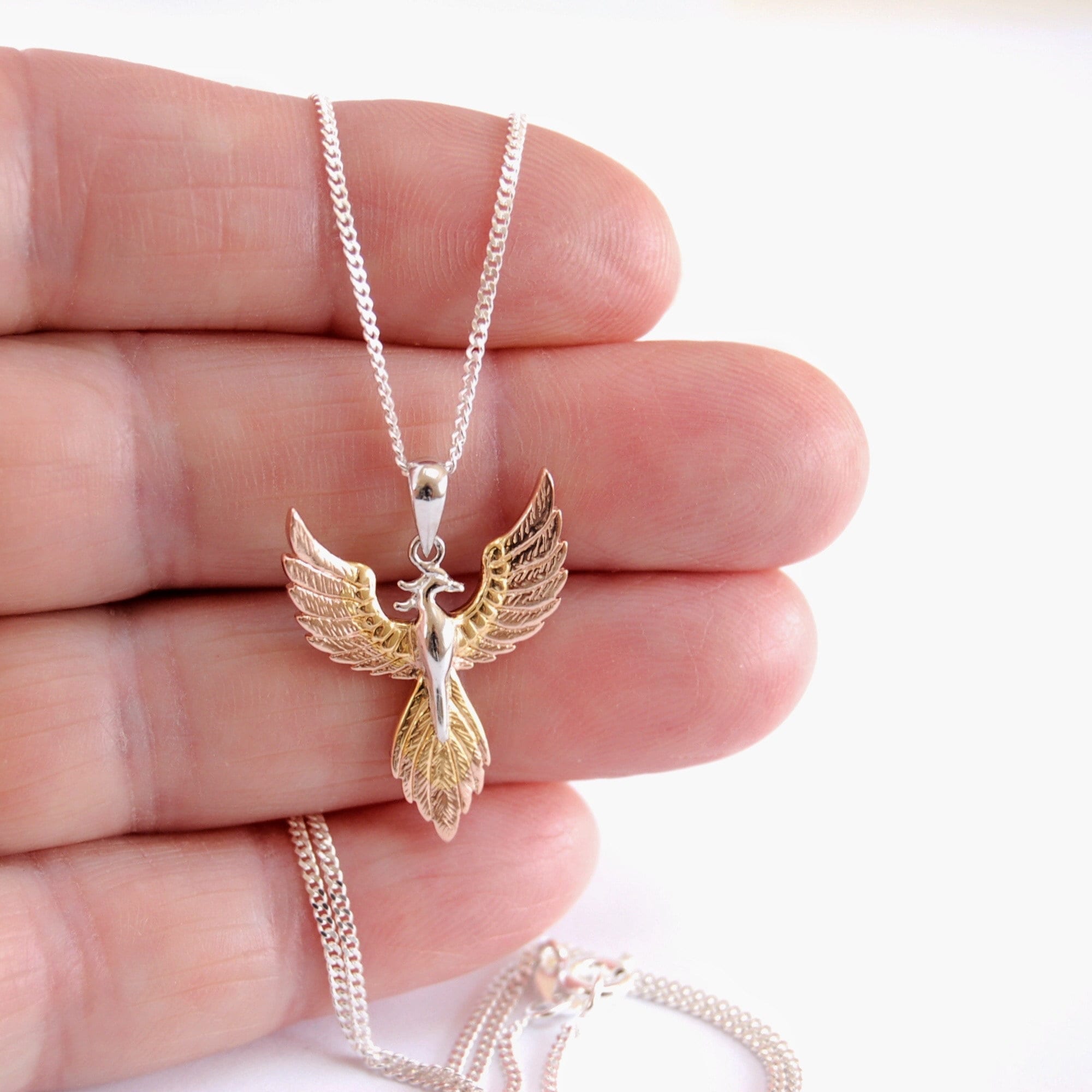 YAFEINI Collana Phoenix da donna, Ciondolo Fenice in