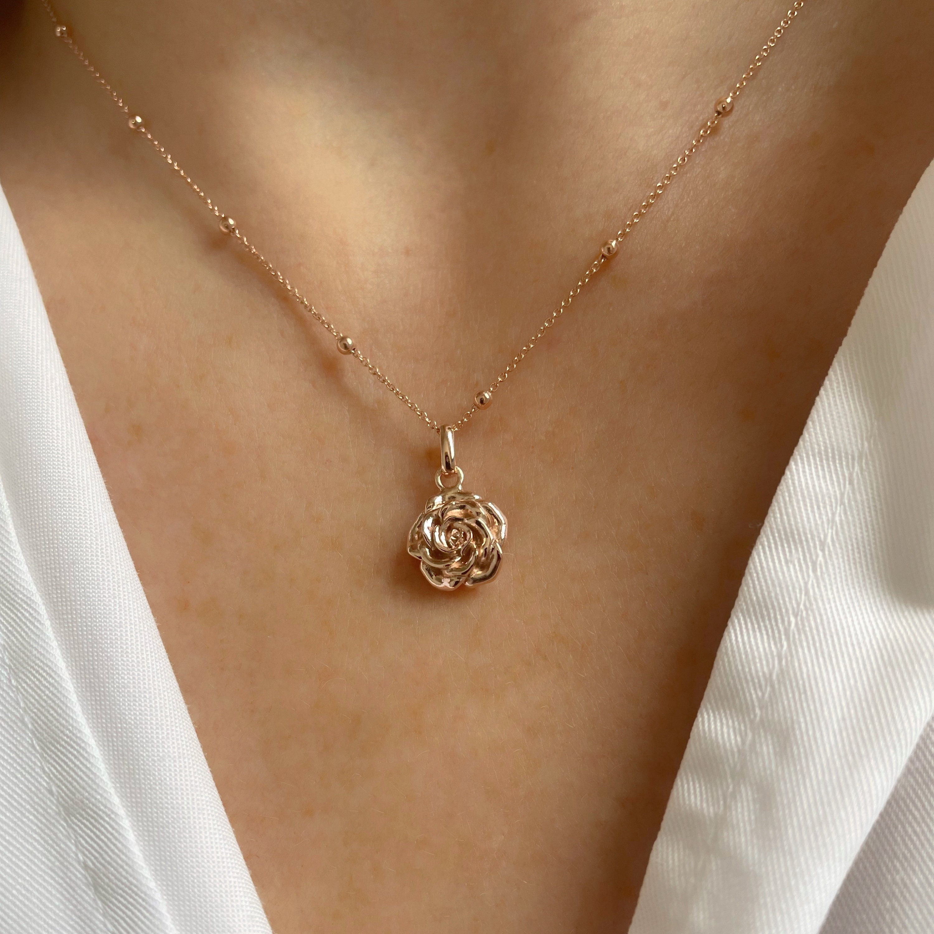 Buy Silver With Gold Plated My Heart Rose Necklace by Designer EINA  AHLUWALIA Online at Ogaan.com
