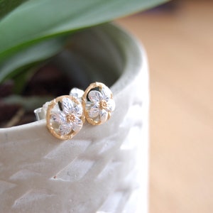 Forget Me Not Earrings, Sterling Silver Stud Earrings, Flower Earrings, Silver Forget Me Not Earrings, Gift Jewellery