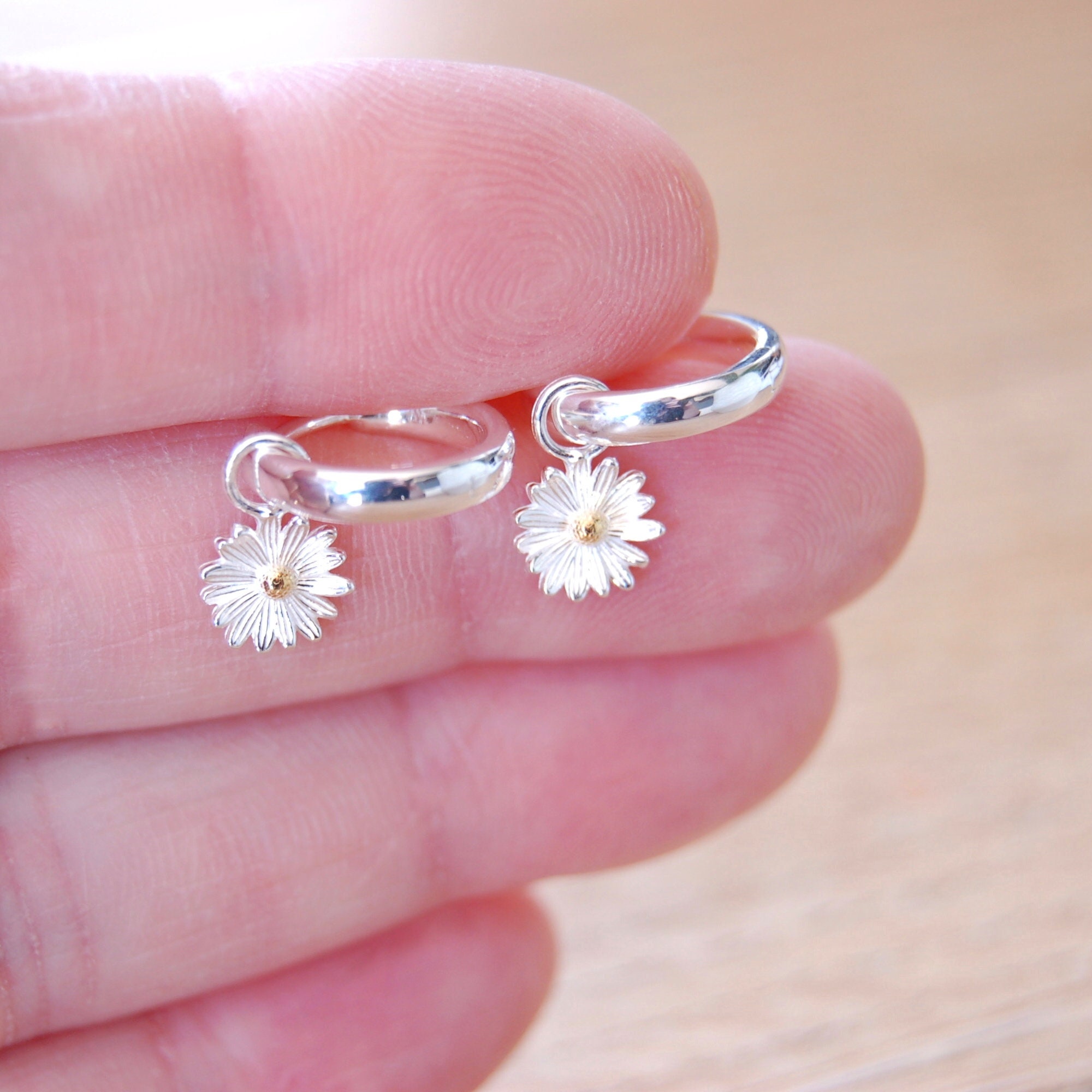 SLUYNZ Orecchini A Perno In Argento Sterling 925 Con Fiore Per - Foto 11