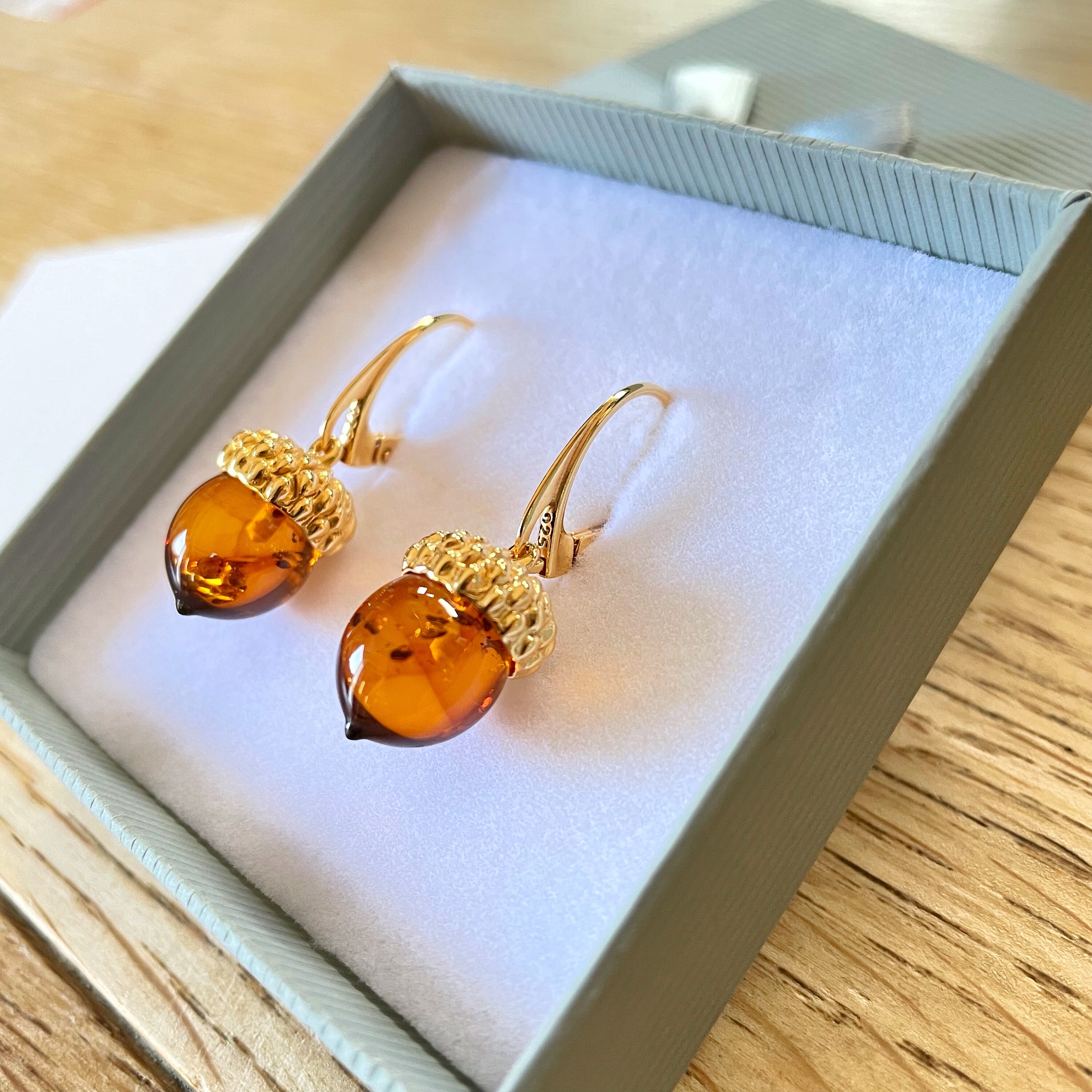 Amber acorn hotsell earrings