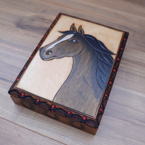 Horse Keepsake Box/jewelry Box/horse Gift Etsy