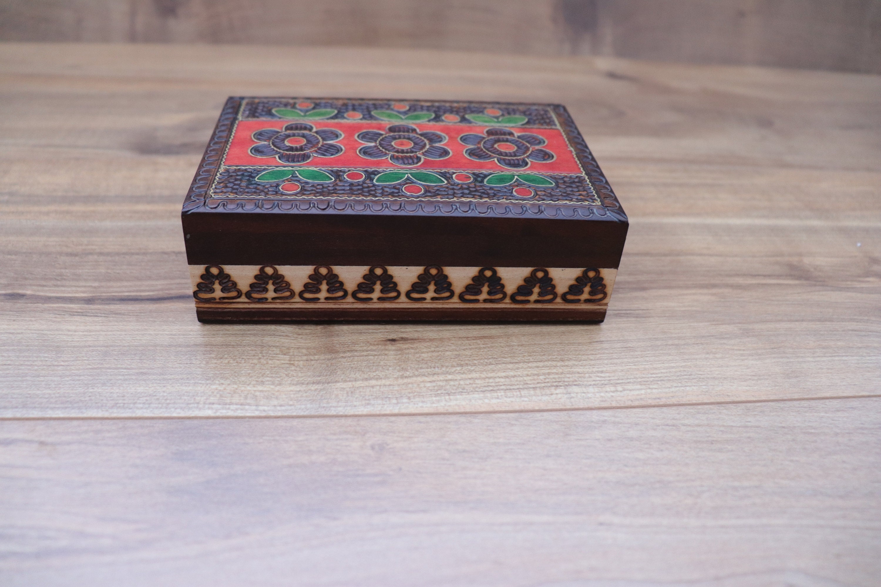 Handmade Flower Keepsake Box Etsy