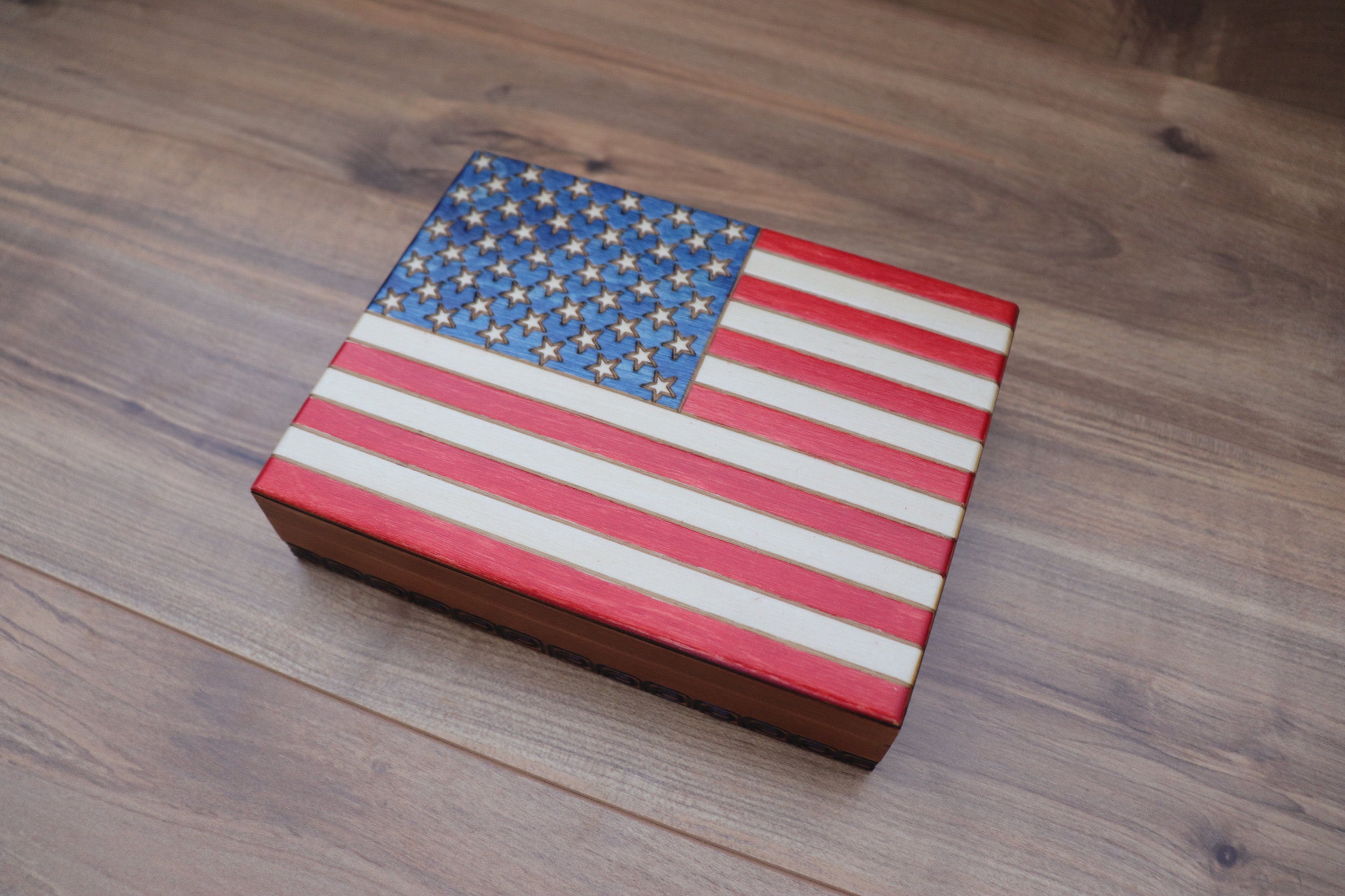 American flag box/keepsake boxsmall Etsy