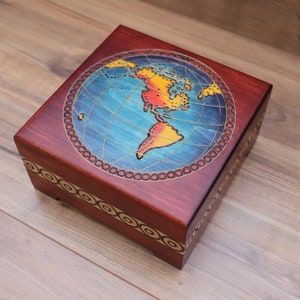 Globe keepsake box/jewelry box/trinket box