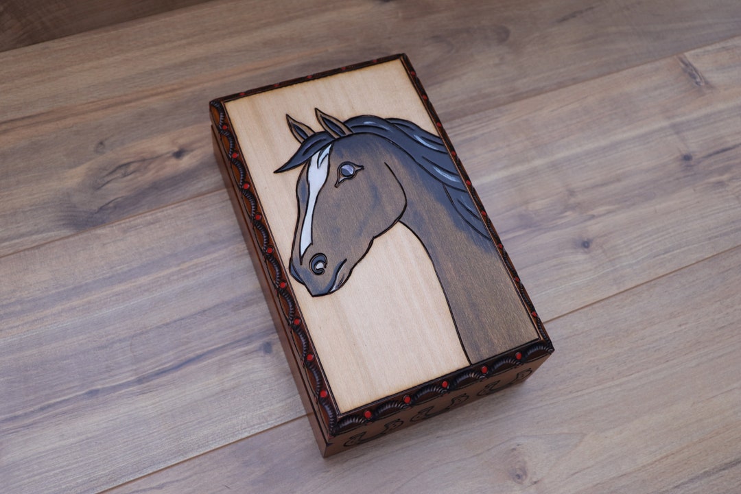 Horse Keepsake Box/jewelry Box/horse Gift Etsy