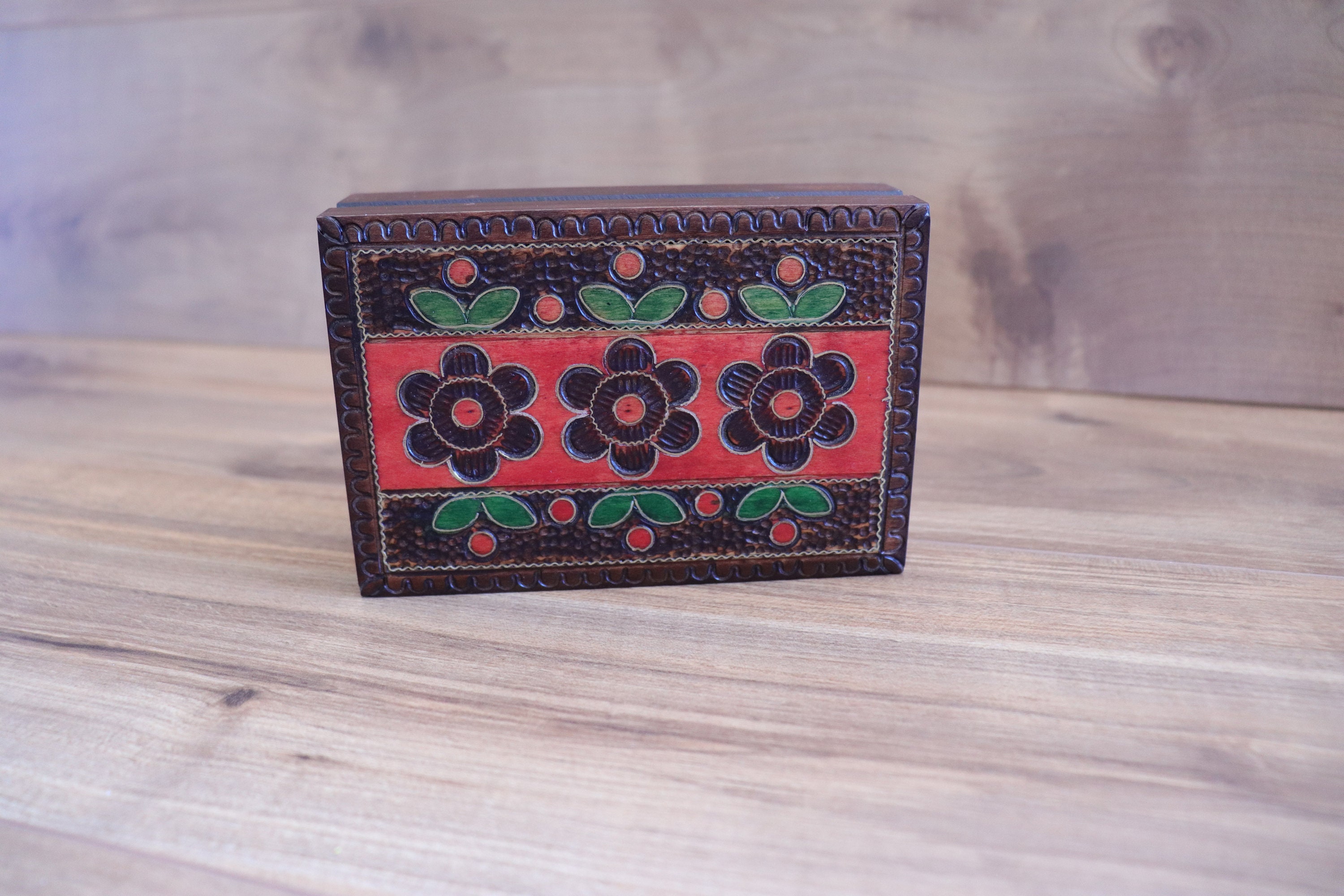 Handmade Flower Keepsake Box Etsy