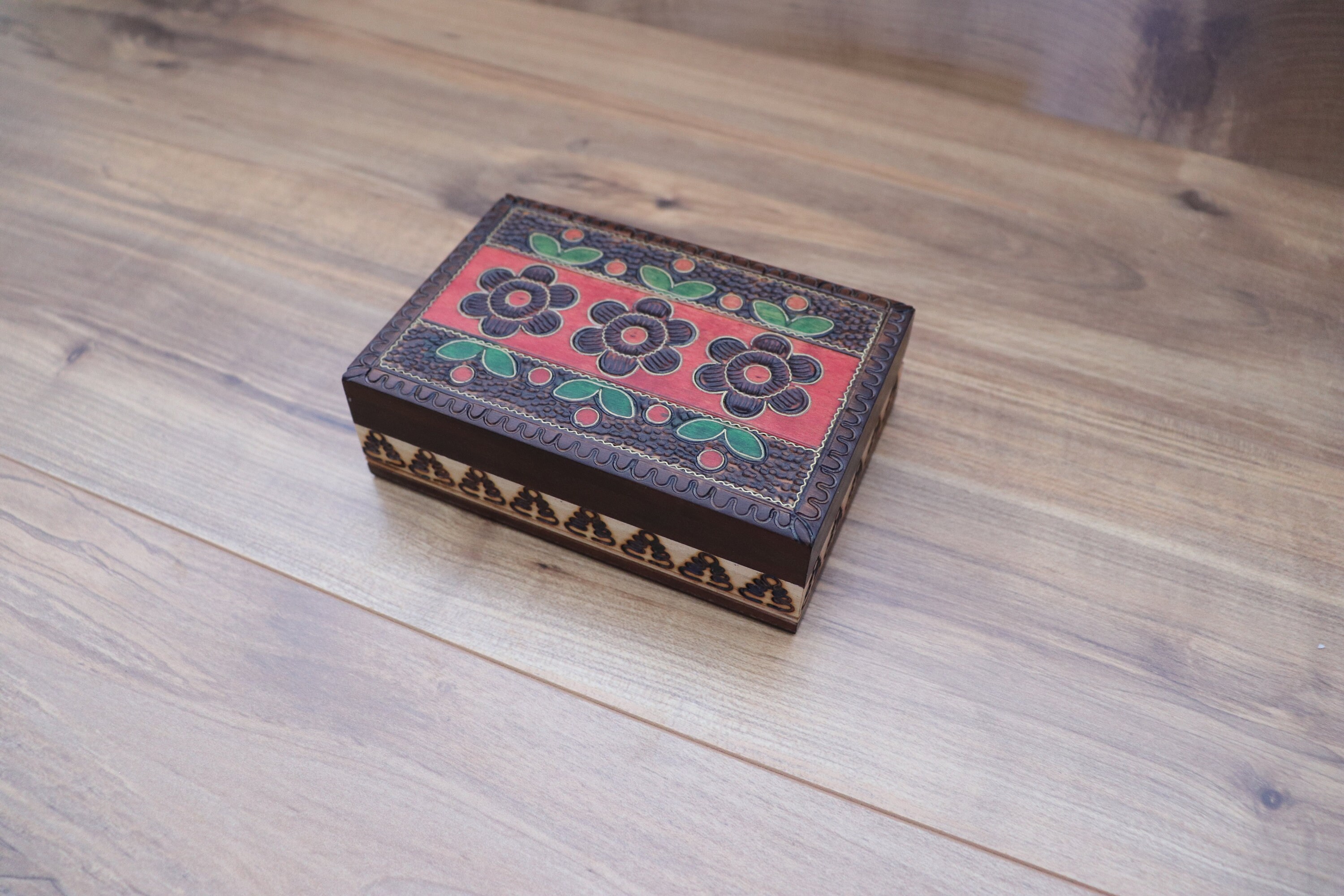 Handmade Flower Keepsake Box Etsy