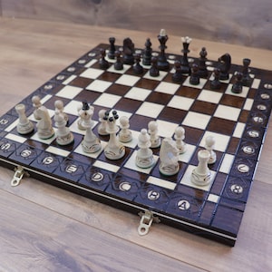 Wooden chess set
