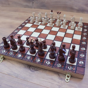 Wooden chess set