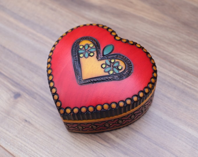 Heart Shaped Keepsake Box/ring Box/trinket Box/jewelry Box Etsy