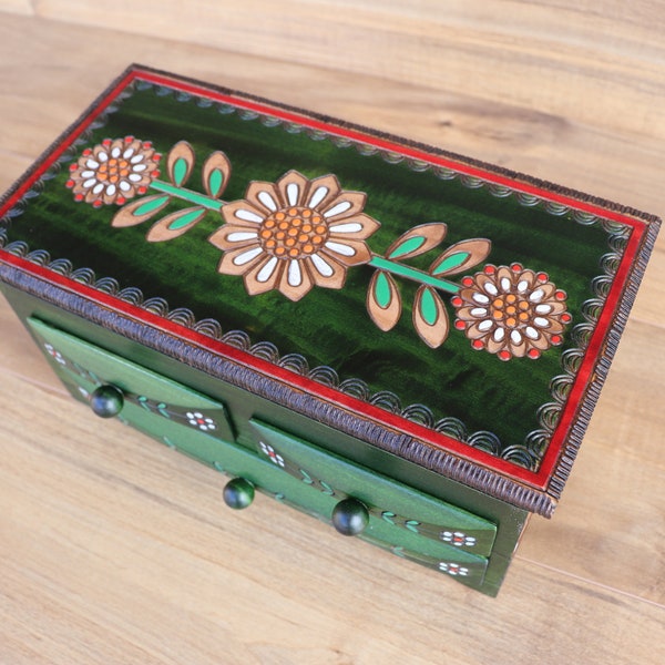 Wooden jewelry box/jewelry organizer/jewelry box handmade