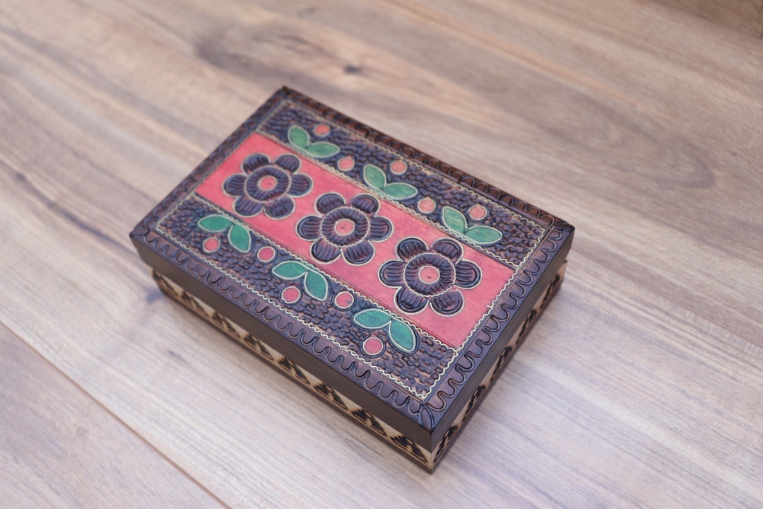 Handmade Flower Keepsake Box Etsy