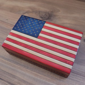 American flag box/keepsake box(medium)