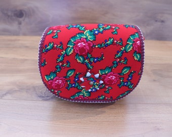 Unique folk handmade purse/crossbody organizer/crossbody purse/fashionable purse/versatile/gift for her