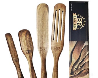 Handcrafted Spurtle for Culinary Excellence | 4 Piece Set