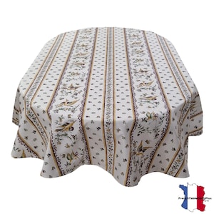 Moustier Red Oval Acrylic Coated Tablecloth